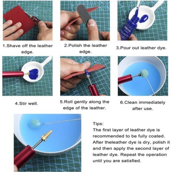 Leather Craft Tools Kit, Leather Working Tools Leather Craft Stamping Tool - Picture 3 of 7